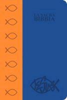 Bibbia Dio Dati, Blu/Arancione, 15x22