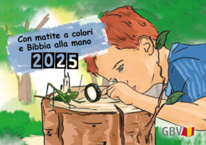 CALENDARIO CON MATITE, DA COLORARE 2025